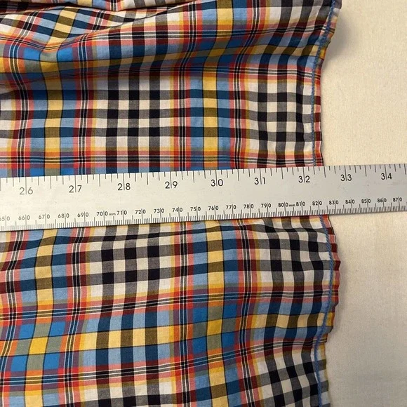 Bugatchi ShapedFit XL Men's Plaid Long Sleeve Snap Front Shirt TopStitch Western - Picture 13 of 14